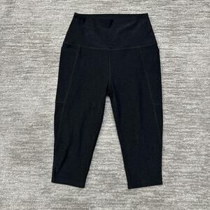 Beyond Yoga Leggings Womens Medium Black High Waisted Pocket Pedal Pusher